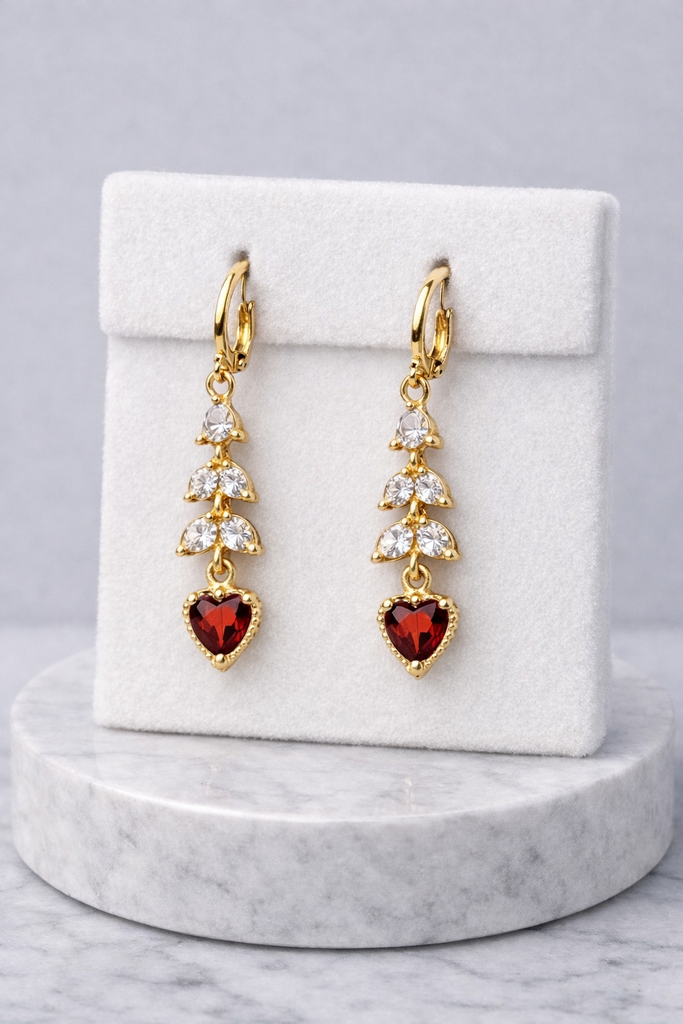 Aretes Passion Heart