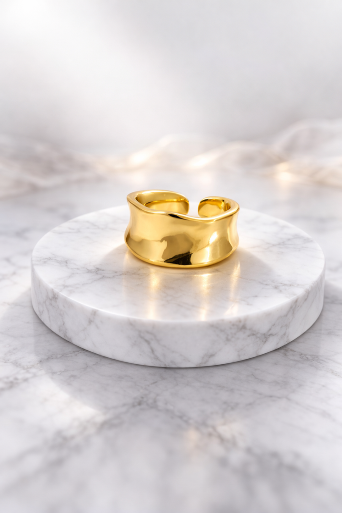 Anillo Golden Wave