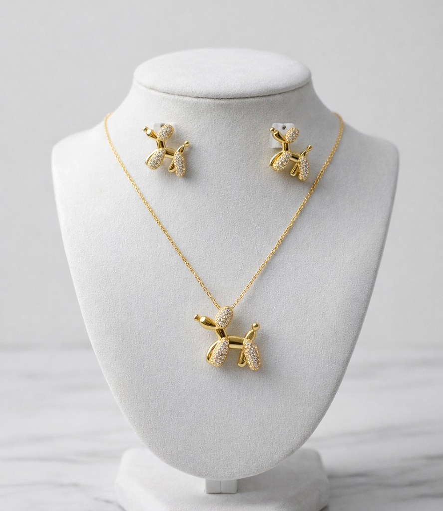 Set Balloon Dog Crystal