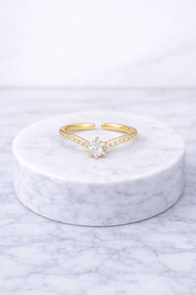 Anillo Solitario V-Light